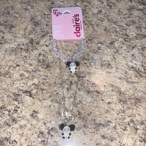 Panda Necklace and Bracelet Set